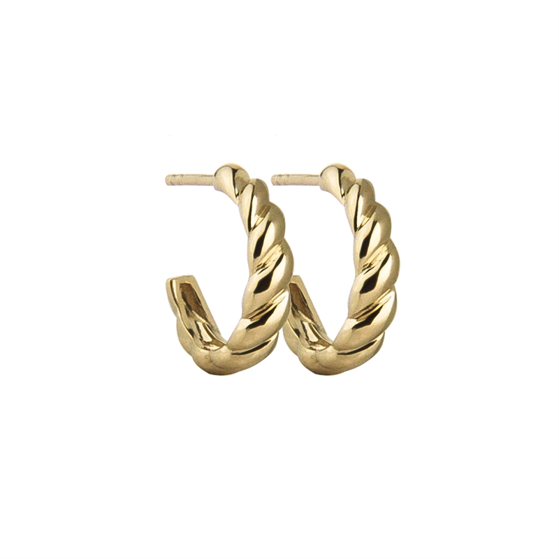 JEBERG JEWELLERY TWISTED HOOP Ohrringe