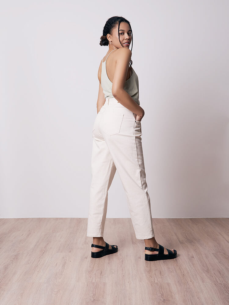 BLEED PLEAT MOMS Jeans