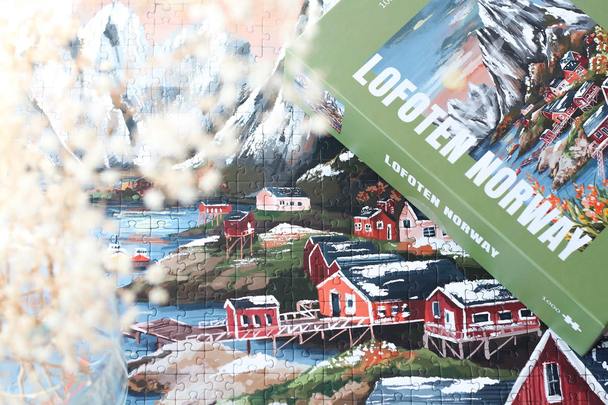 PIECELY PUZZLES LOFOTEN NORWAY Puzzle, 1000 Teile