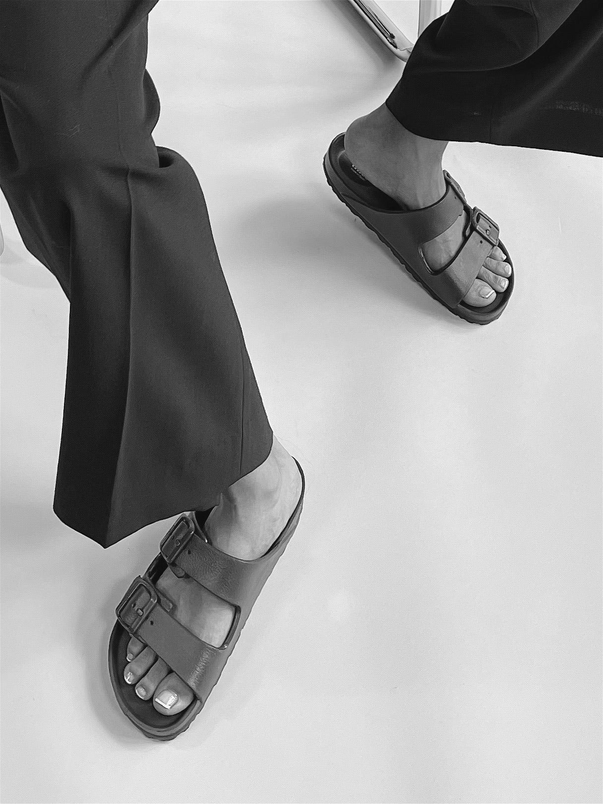 THIES 1856 ® ECOFOAM Sandale, schwarz