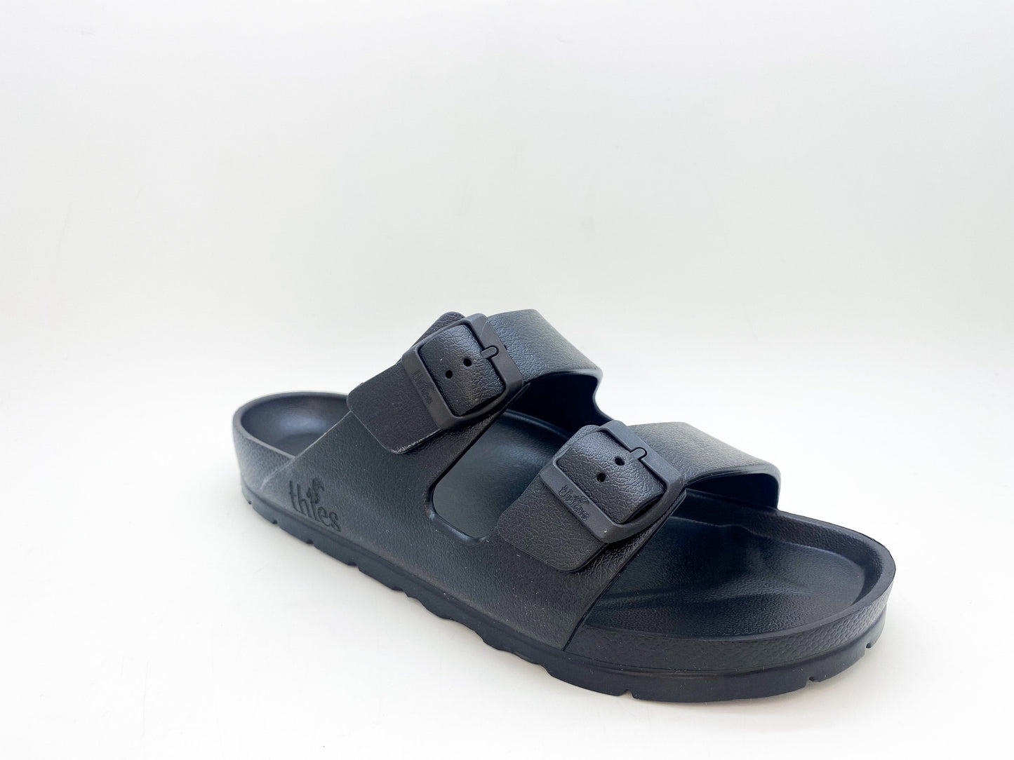 THIES 1856 ® ECOFOAM Sandale, schwarz