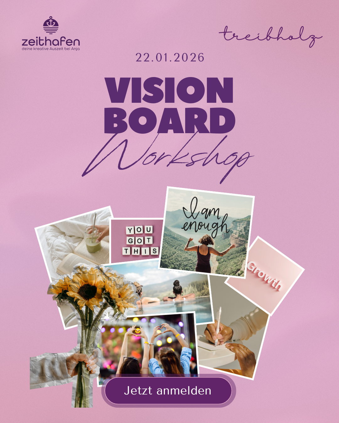 Visionboard Workshop 2026 - mit zeithafen