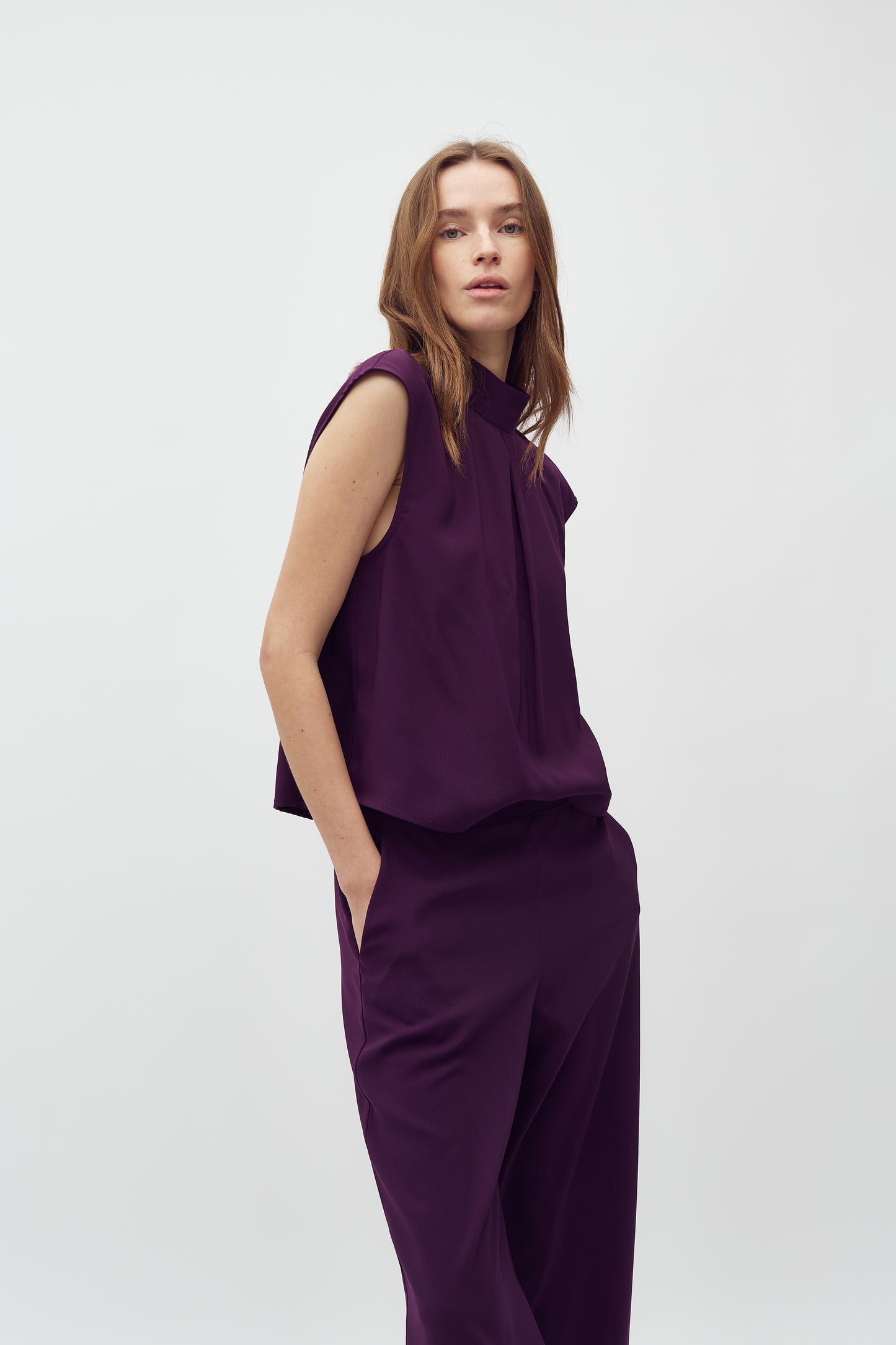 MBYM MAAJA Jumpsuit, blackberry wine