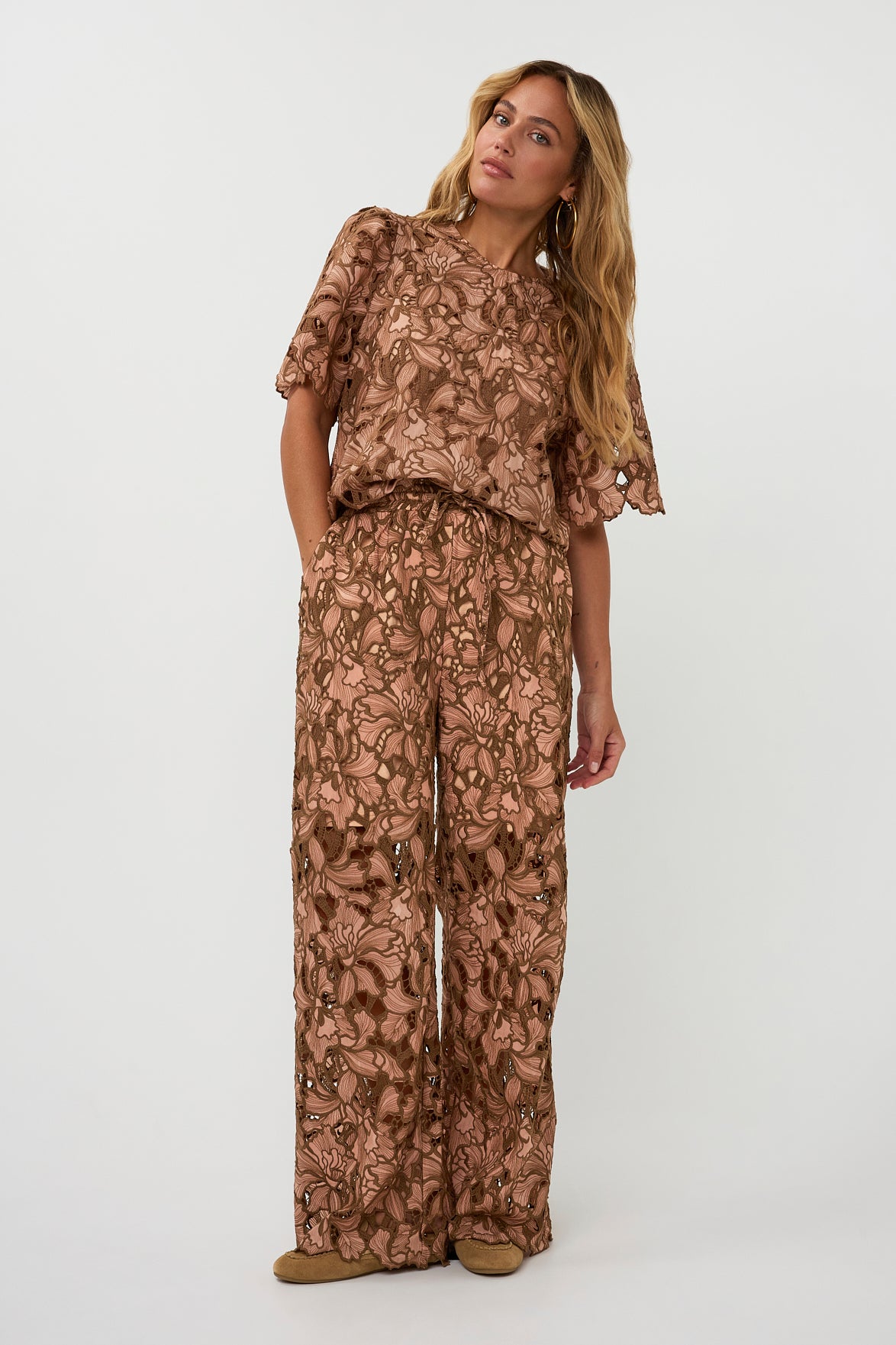 AMAYA AMSTERDAM MITCH Hose, rosa/ beige