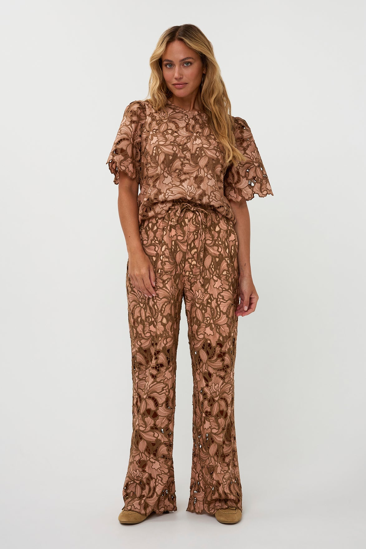 AMAYA AMSTERDAM MITCH Hose, rosa/ beige