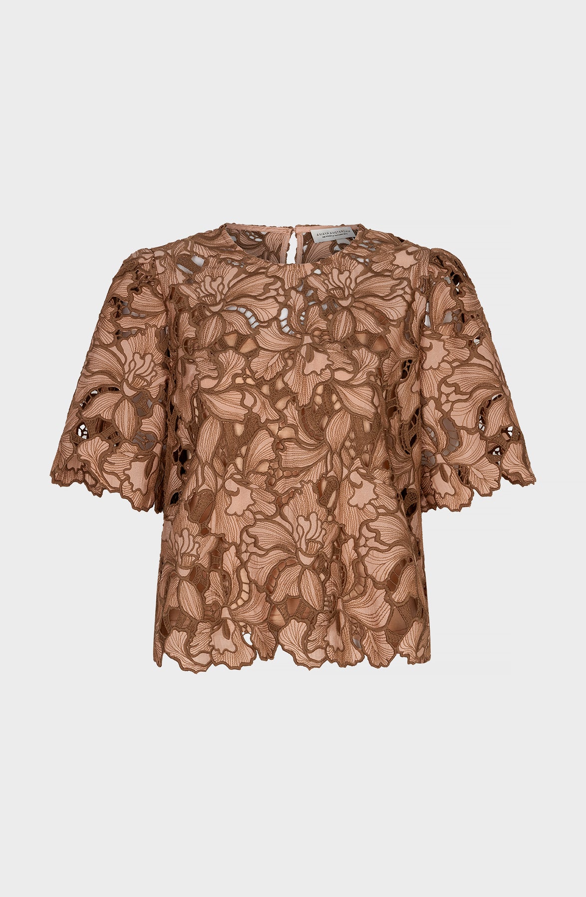 AMAYA AMSTERDAM MEGGAN Bluse, rosa/ beige