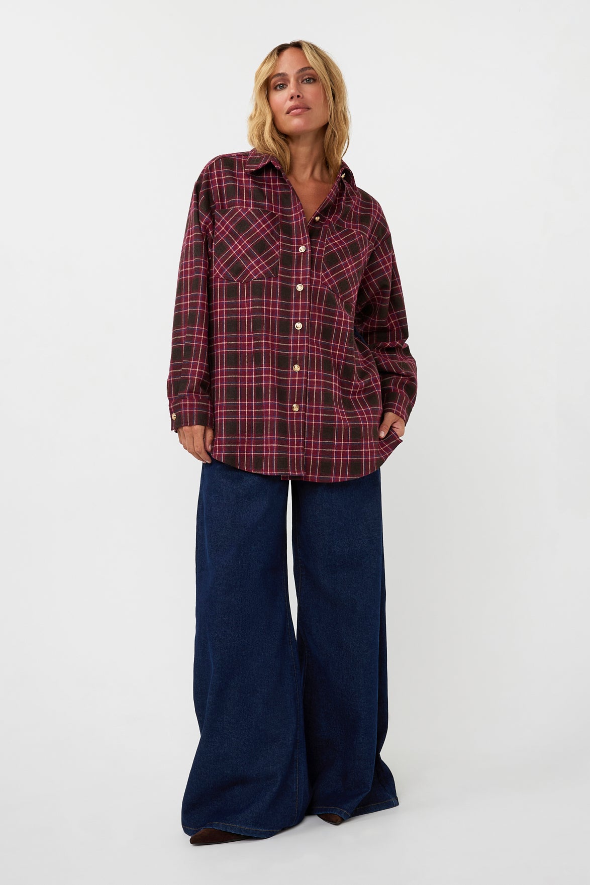 AMAYA AMSTERDAM THE MUSE BLOUSE Bluse, aubergine