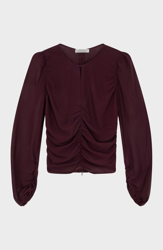 AMAYA AMSTERDAM ICY Bluse, aubergine