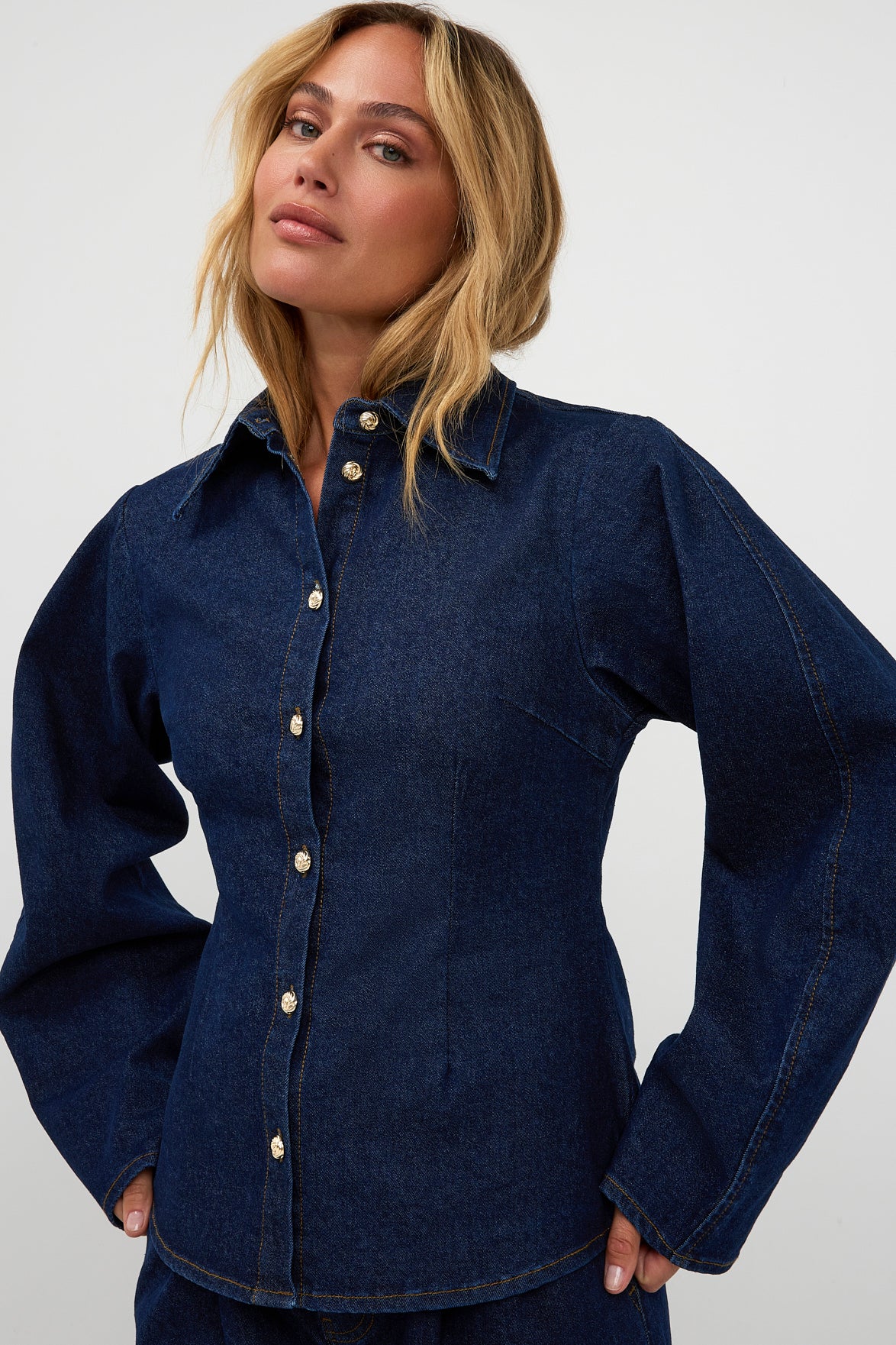 AMAYA AMSTERDAM LOUI Bluse, denim