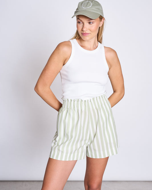 JAN|N JUNE DUNDEE Shorts, pistachio striped