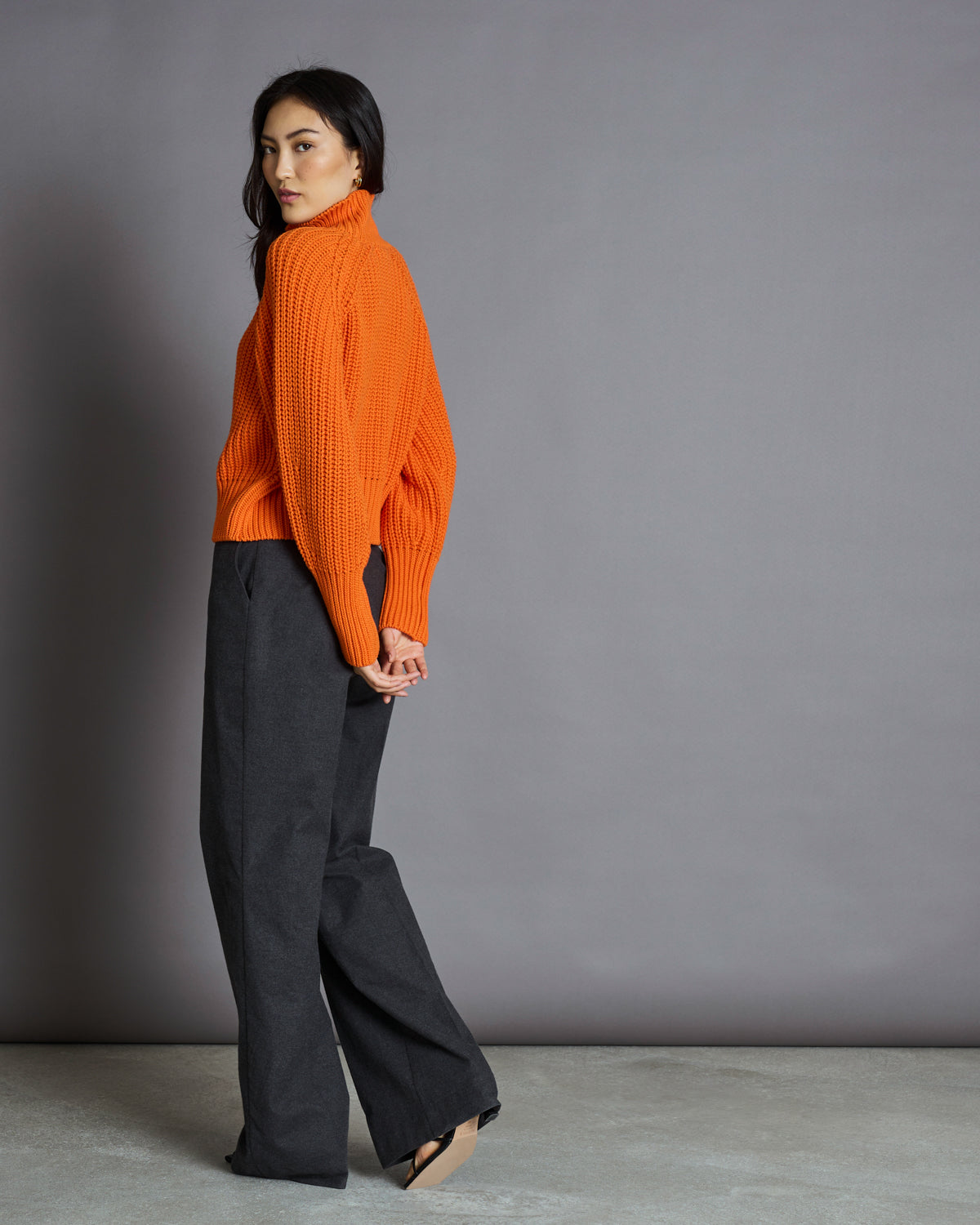 JAN|N JUNE OLA Rollkragenpullover, bright orange