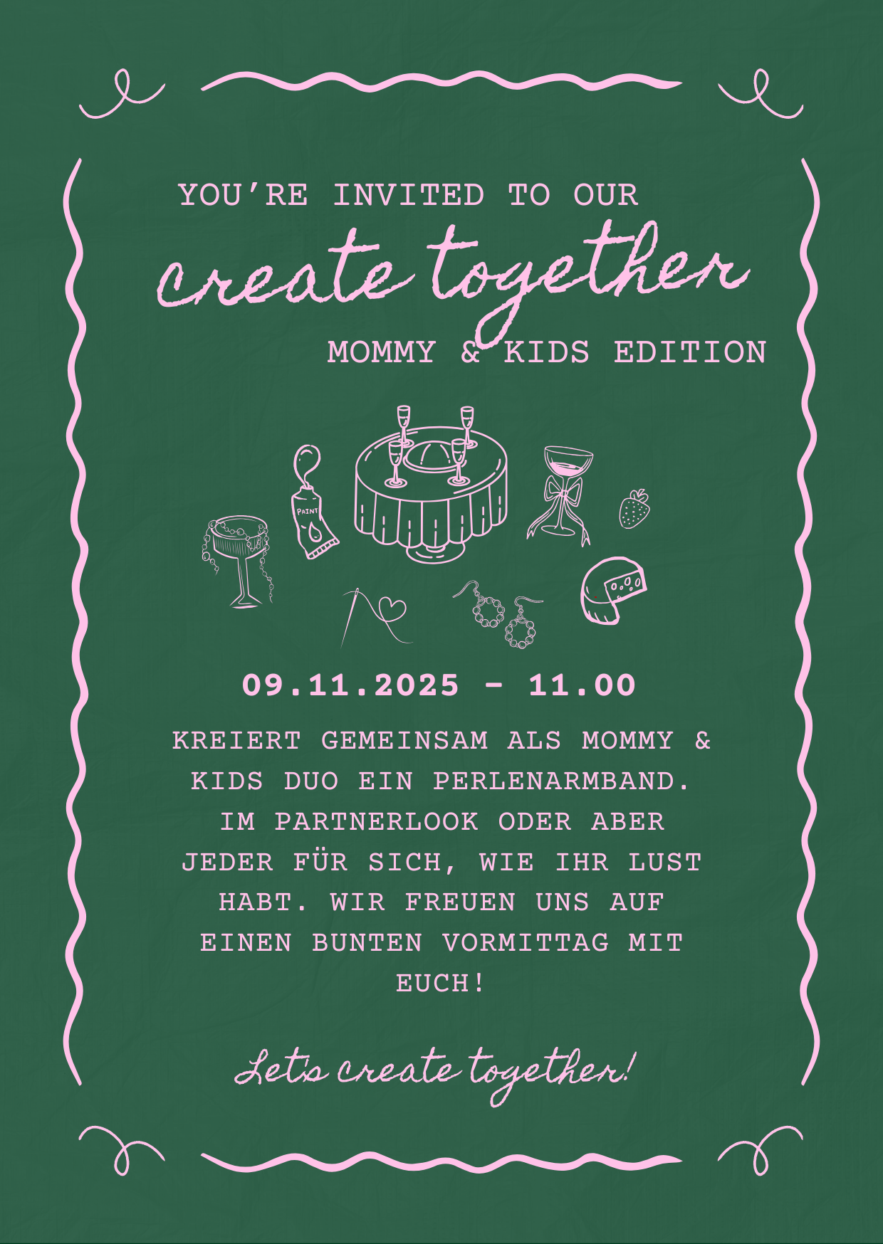 09.11.2025 11.00h CREATE TOGETHER - mommy & kids edition (ab 5 Jahre)