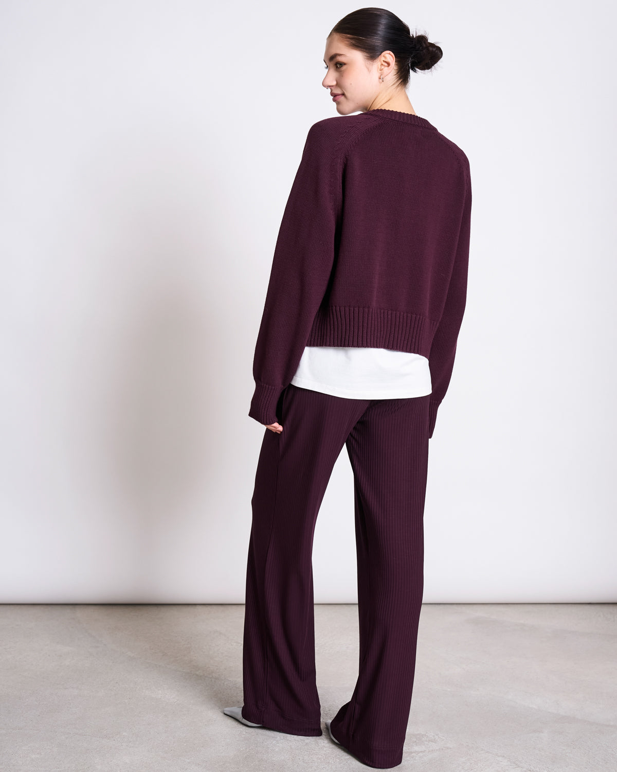 JAN|N JUNE SIVIA Cardigan, cherry lacquer