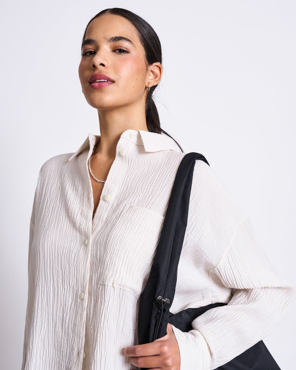 JAN|N JUNE SKUR Bluse, offwhite