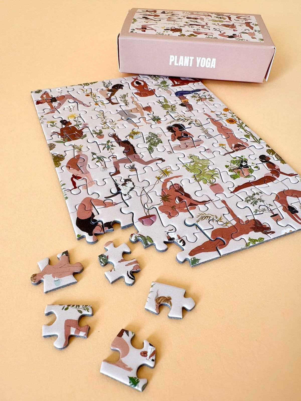 PIECELY PUZZLES PLANT YOGA MINI-Puzzle, 99 Teile