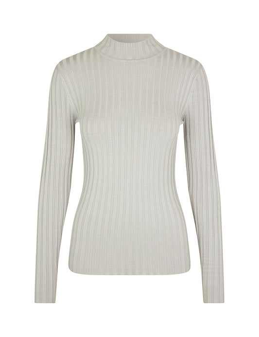 MBYM MAGEN Rollkragenpullover, hellgrau