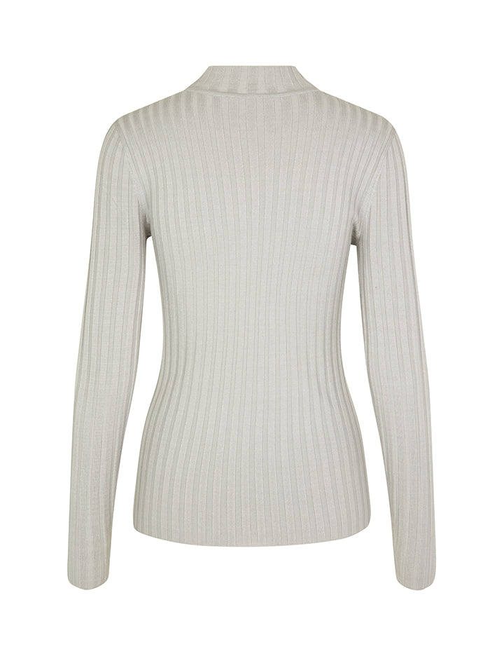 MBYM MAGEN Rollkragenpullover, hellgrau