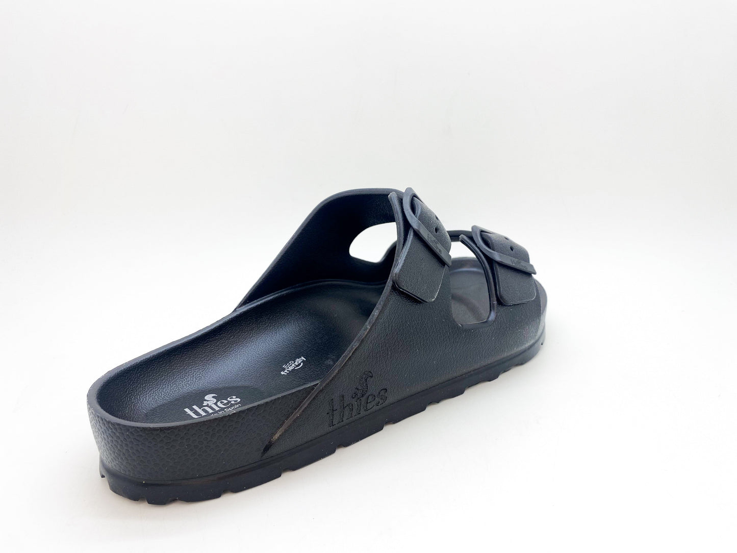 THIES 1856 ® ECOFOAM Sandale, schwarz