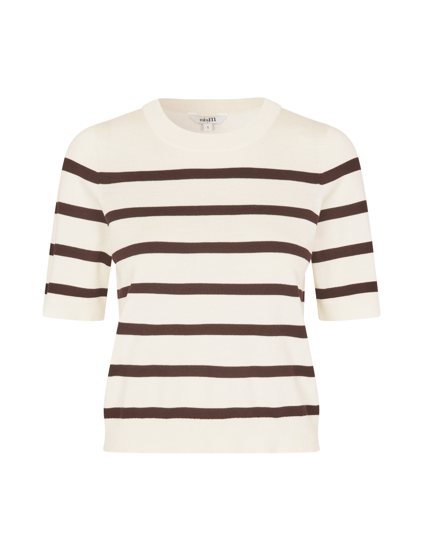MBYM CARLA T-Shirt, braun/weiß