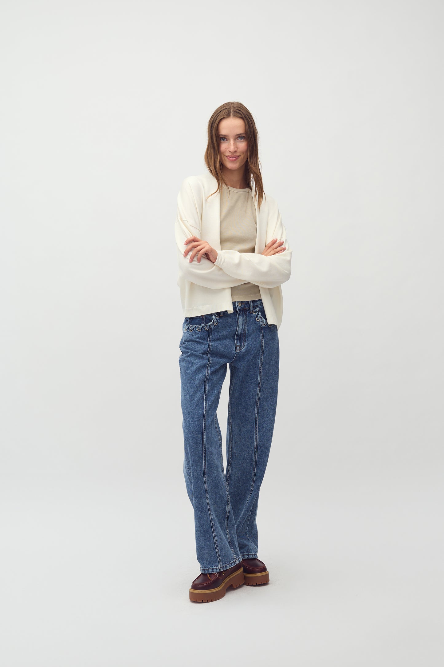 MBYM AXANE Cardigan, weiß