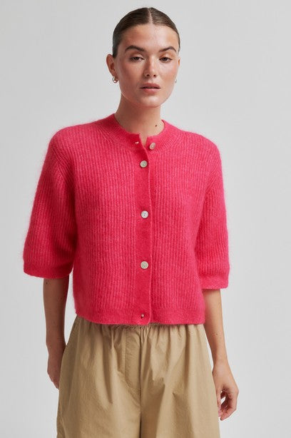 SECOND FEMALE ANDREA Cardigan, raspberry sorbet
