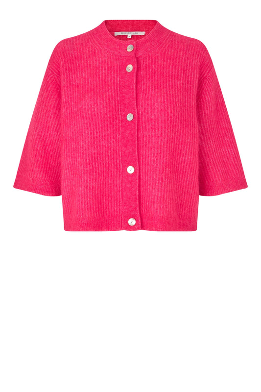 SECOND FEMALE ANDREA Cardigan, raspberry sorbet