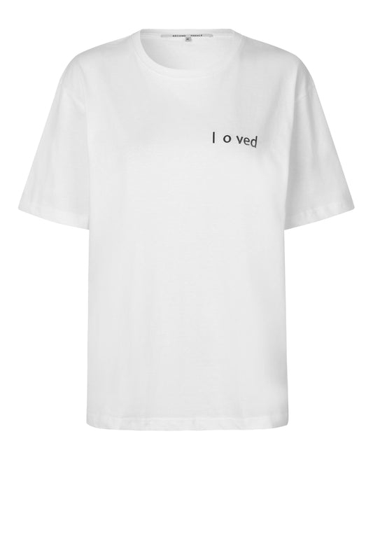 SECOND FEMALE LOVED T-Shirt, weiß