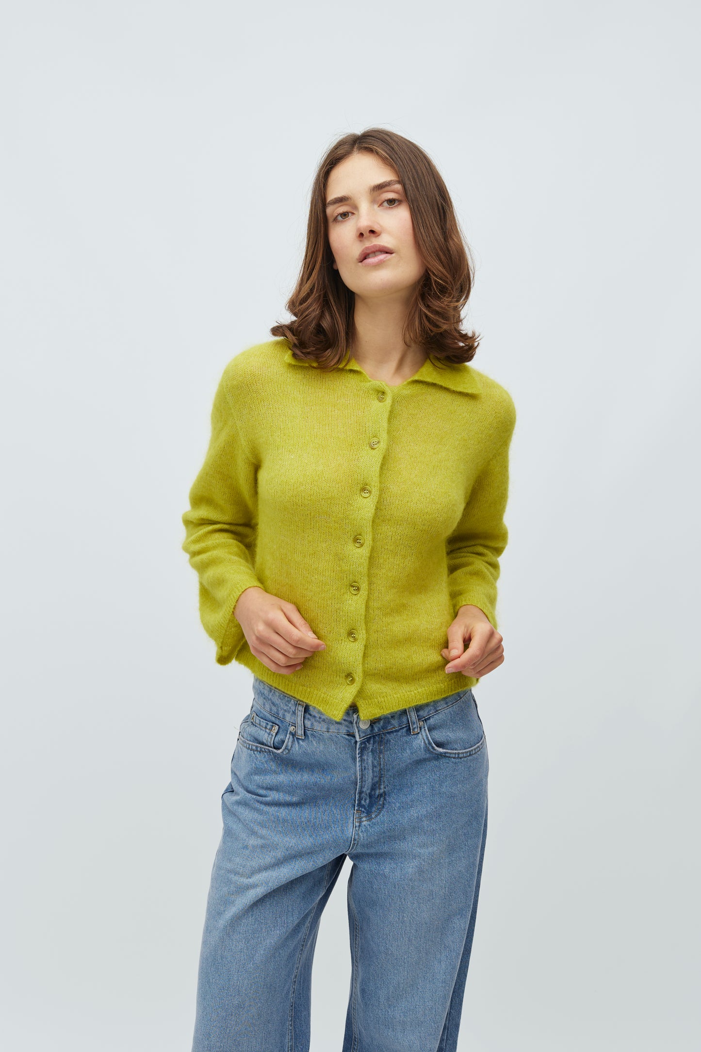 MBYM TOMIE Cardigan, light pear
