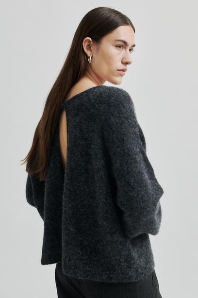 SECOND FEMALE AINA Cardigan, dunkelgrau