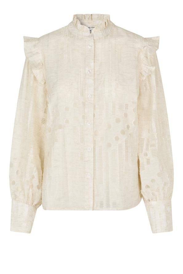 SECOND FEMALE NETE Bluse, beige