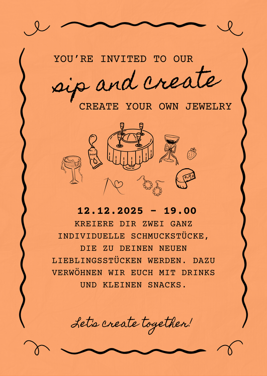 12.12.2025 19.00h SIP & CREATE - create your own jewelry