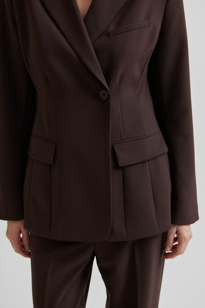 SECOND FEMALE FIQUE Blazer, chocolate plum