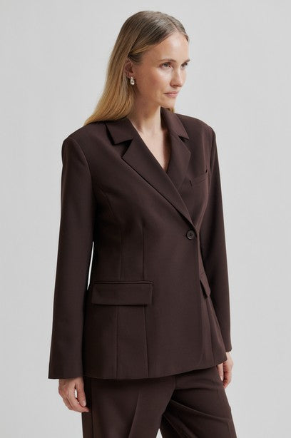 SECOND FEMALE FIQUE Blazer, chocolate plum