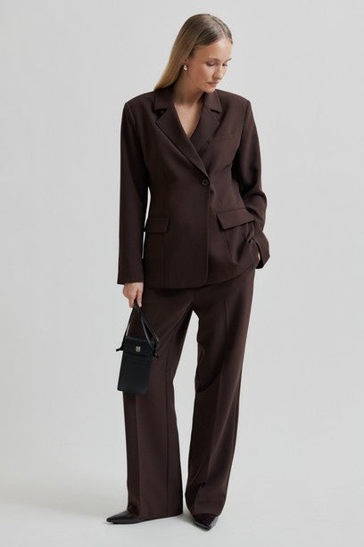 SECOND FEMALE FIQUE Blazer, chocolate plum