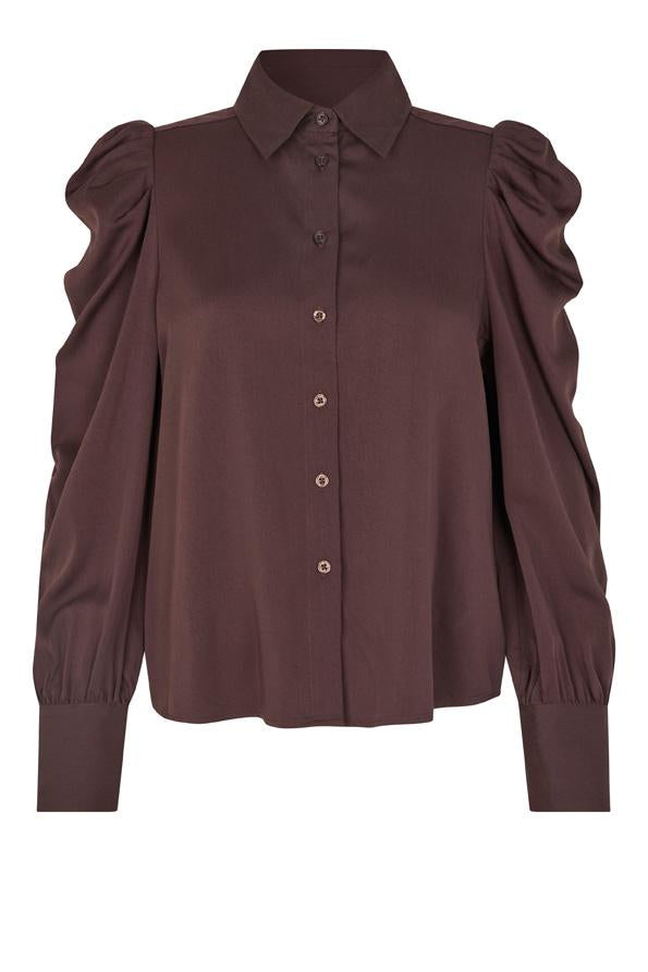 SECOND FEMALE SAMANTA Bluse, chocolate plum