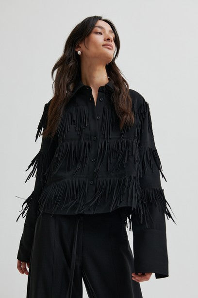 SECOND FEMALE DANCING CROPPED Bluse, schwarz