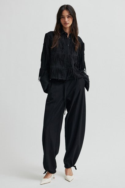 SECOND FEMALE DANCING CROPPED Bluse, schwarz