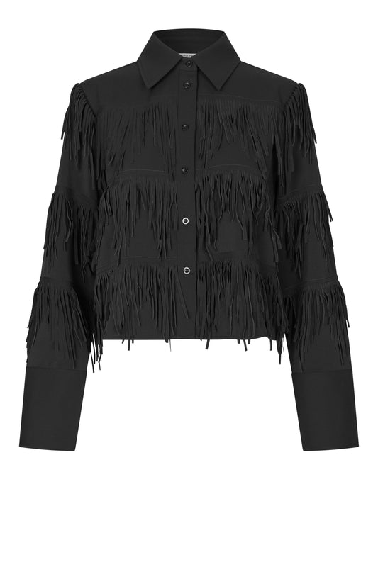 SECOND FEMALE DANCING CROPPED Bluse, schwarz