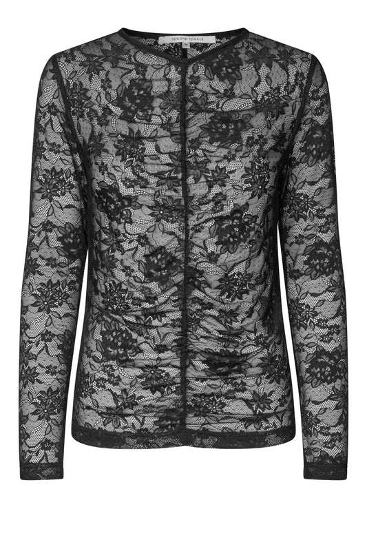 SECOND FEMALE SOCIAL Longsleeve, schwarz