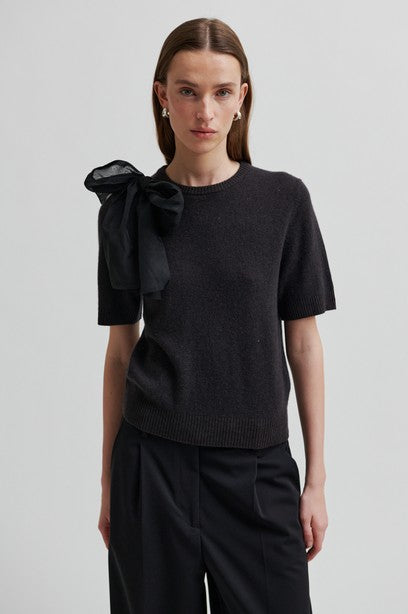SECOND FEMALE LEARA Pullover, black sand