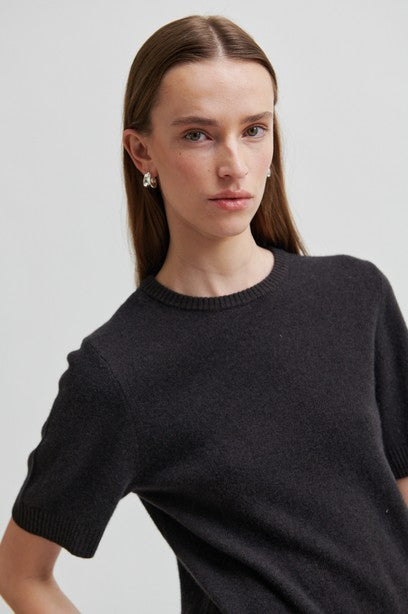 SECOND FEMALE LEARA Pullover, black sand