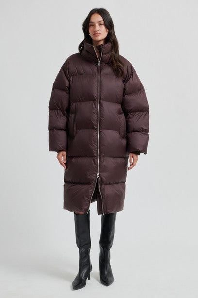 SECOND FEMALE RIYA MANTEL, chocolate plum