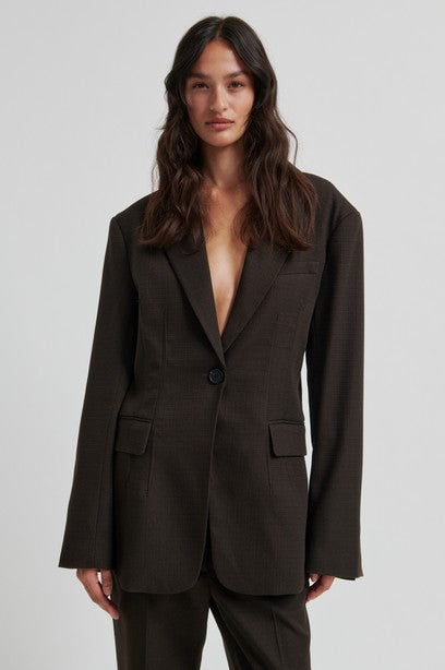 SECOND FEMALE SELLA Blazer, chocolate torte