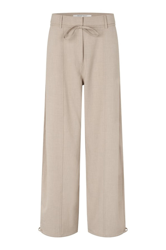 SECOND FEMALE ZOIE Hose, light beige melange