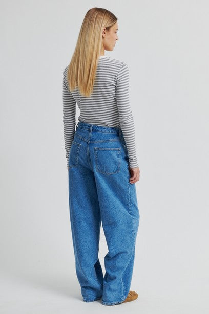 SECOND FEMALE ALVIDA Longsleeve, weiß grau