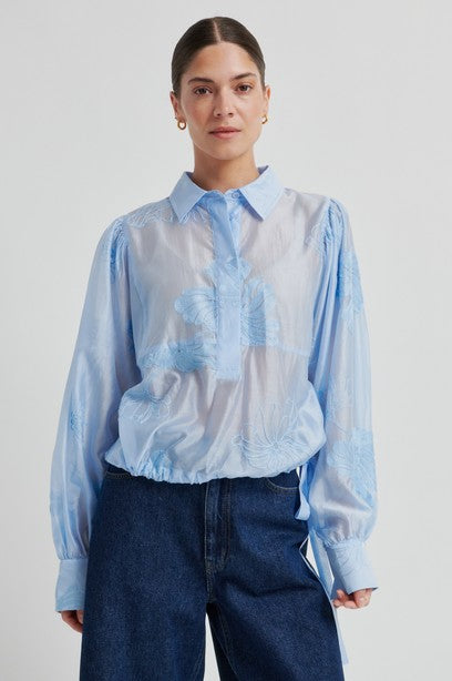 SECOND FEMALE VIRA Bluse, hellblau