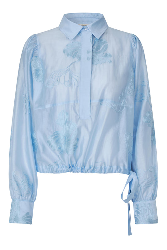 SECOND FEMALE VIRA Bluse, hellblau