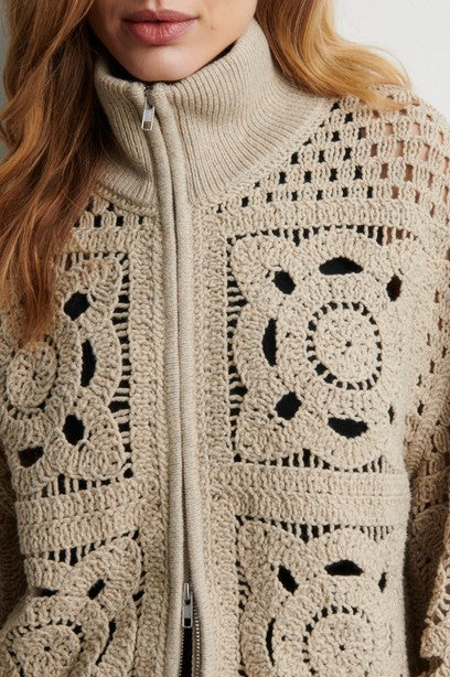 SECOND FEMALE CROSETTE Cardigan, camel