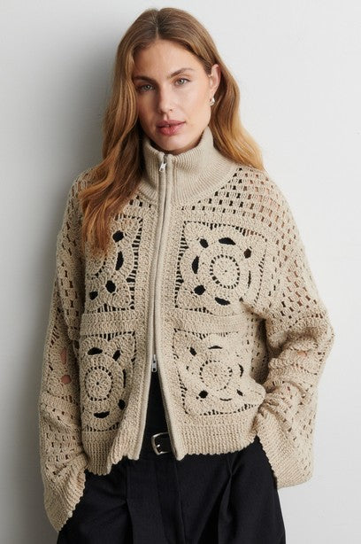 SECOND FEMALE CROSETTE Cardigan, camel