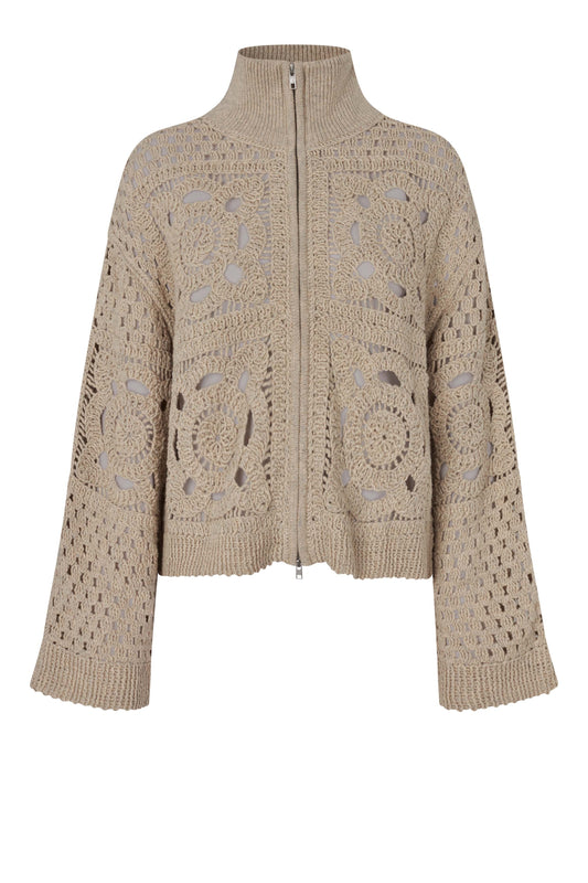 SECOND FEMALE CROSETTE Cardigan, camel
